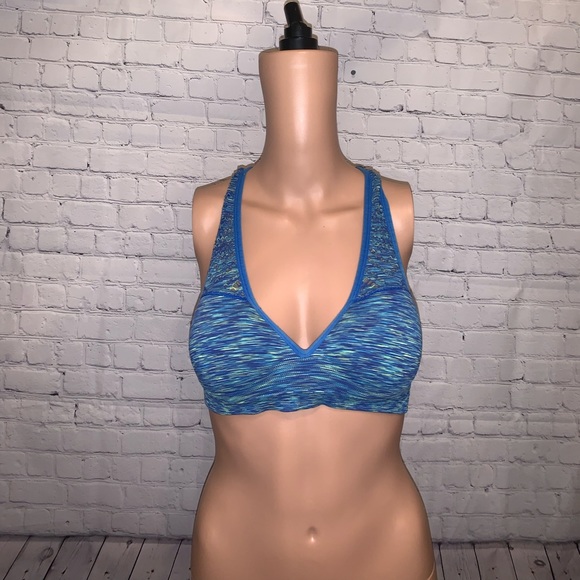 PINK Victoria's Secret Other - PINK Victorias Secret Blue & Green Sports Bra sz S